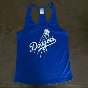 Victoria’s Secret PINK Blue Dodgers Tank Top Size Small